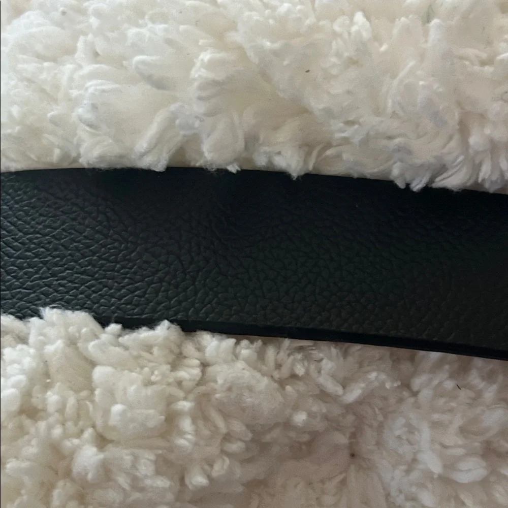 Chico's Black Belt with Gold and Silver Buckle